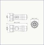 схема промышленного разъема RJ-45.